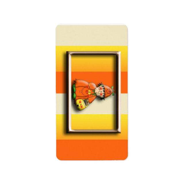 Halloween Hershey Miniature Candy Wrapper Labels (Front)