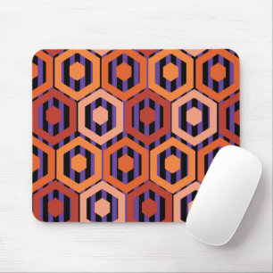 Halloween Hexagons Mouse Mat
