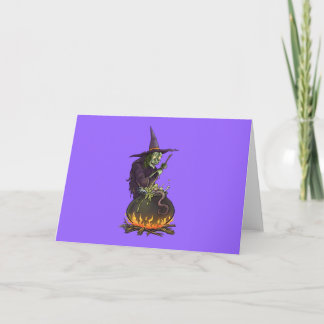 Halloween Hexe witch Card