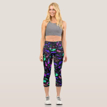 Halloween High Waisted Capris