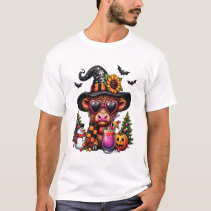 Halloween Highland Cow 2 T-Shirt