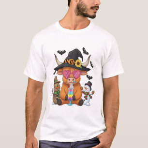 Halloween Highland Cow (2) T-Shirt