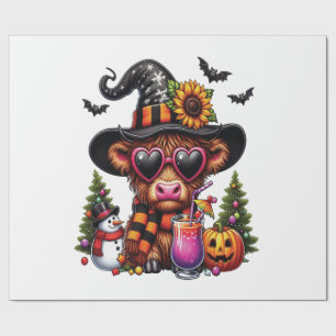 Halloween Highland Cow 2 Wrapping Paper