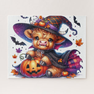 Halloween Highland Cow Jigsaw Puzzle