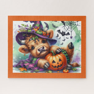 Halloween Highland Cow Jigsaw Puzzle