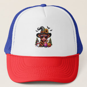 Halloween Highland Cow Trucker Hat