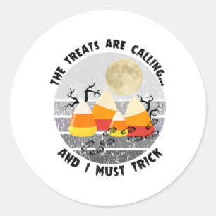 Halloween Hiking Funny Hiker Nature Lover Camping Classic Round Sticker