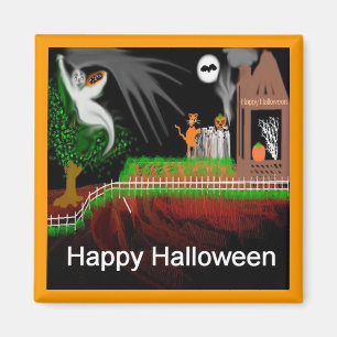 Halloween Hill Magnet