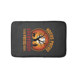 Halloween Hocus Pocus Everybody Focus Witch Tree Bath Mat