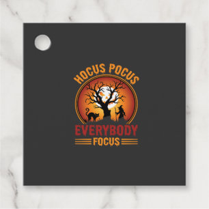 Halloween Hocus Pocus Everybody Focus Witch Tree Favour Tags