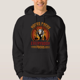 Halloween Hocus Pocus Everybody Focus Witch Tree Hoodie