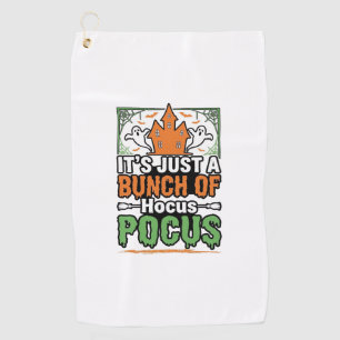 Halloween Hocus Pocus Quote Vector Design_1 Golf Towel