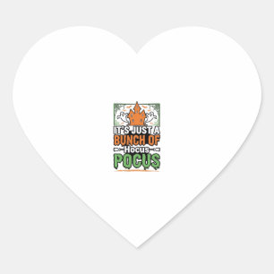 Halloween Hocus Pocus Quote Vector Design_1 Heart Sticker