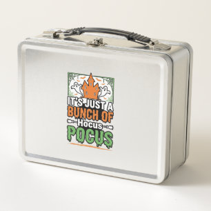 Halloween Hocus Pocus Quote Vector Design_1 Metal Lunch Box