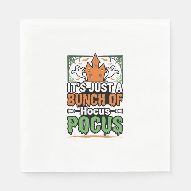 Halloween Hocus Pocus Quote Vector Design_1 Napkin (Front)