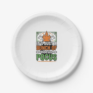 Halloween Hocus Pocus Quote Vector Design_1 Paper Plate