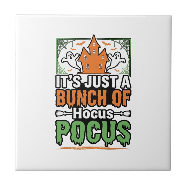 Halloween Hocus Pocus Quote Vector Design_1 Tile (Front)