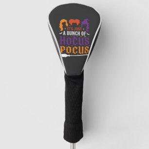 Halloween Hocus Pocus Witch Typography Vector Golf Head Cover