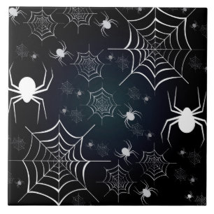 Halloween Holiday Custom Spooky Spider Tile