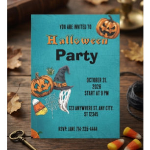 Halloween Holiday Invitation Halloween Invitation