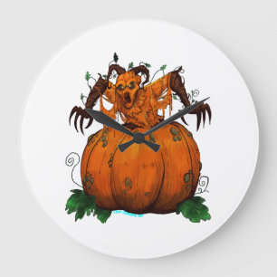 Halloween Holiday Large Clock