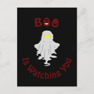 Halloween Holiday Postcard   Boo Is Watching You
