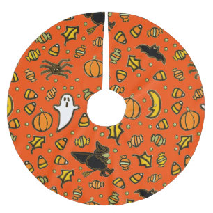 Halloween Home Decor Brushed Polyester Tree Skirt