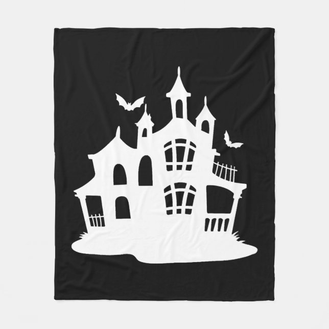 Halloween Home Fleece Blanket (Front)