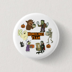 Halloween Homelines Team 3 Cm Round Badge