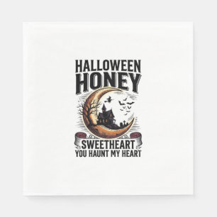 Halloween Honey Shirt Sweet Spooky Love Design_1 Napkin