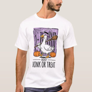 Halloween Honk or Treat Witch Goose T-Shirt