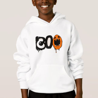 Halloween Hoodie kid– Unique “BOO” Minimal Print