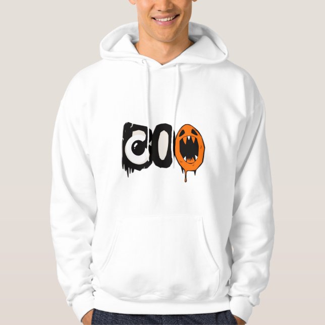 Halloween Hoodie – Unique “BOO” Print  (Front)