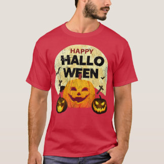 Halloween Horor Night Pumpkins Vintage T-Shirt