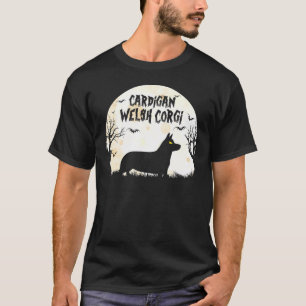 Halloween Horror Cardigan Welsh Corgi T-Shirt