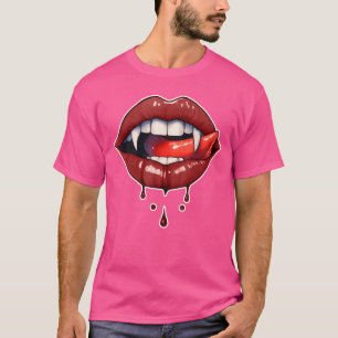 Halloween Horror Costume Bloodyeeth Vampire Fangs T-Shirt
