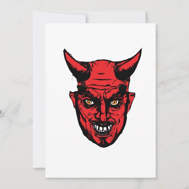 Halloween Horror Devil Gift Card (Front)