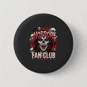 Halloween Horror Fan Club Vampire Skull 6 Cm Round Badge
