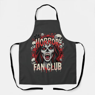 Halloween Horror Fan Club Vampire Skull Apron