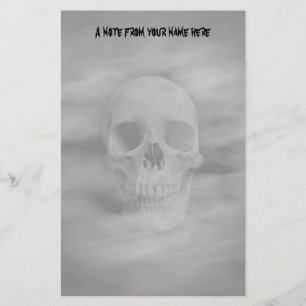 Halloween horror ghostly skull stationery