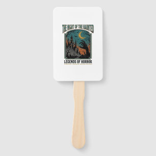 Halloween Horror Haunted Night Vintage Spooky_1 Hand Fan