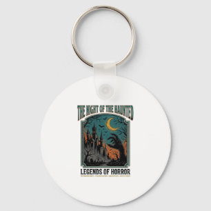 Halloween Horror Haunted Night Vintage Spooky_1 Key Ring