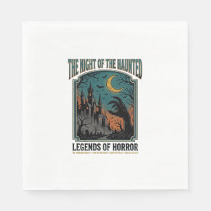 Halloween Horror Haunted Night Vintage Spooky_1 Napkin