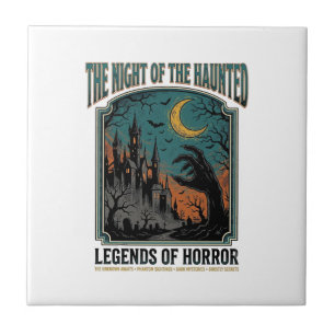 Halloween Horror Haunted Night Vintage Spooky_1 Tile