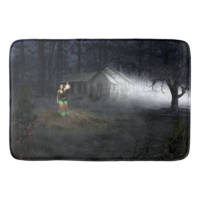 Halloween Horror House Bath Mat (Front)