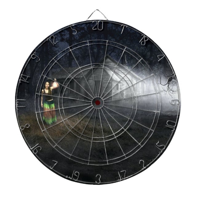 Halloween Horror House Dartboard (Front)