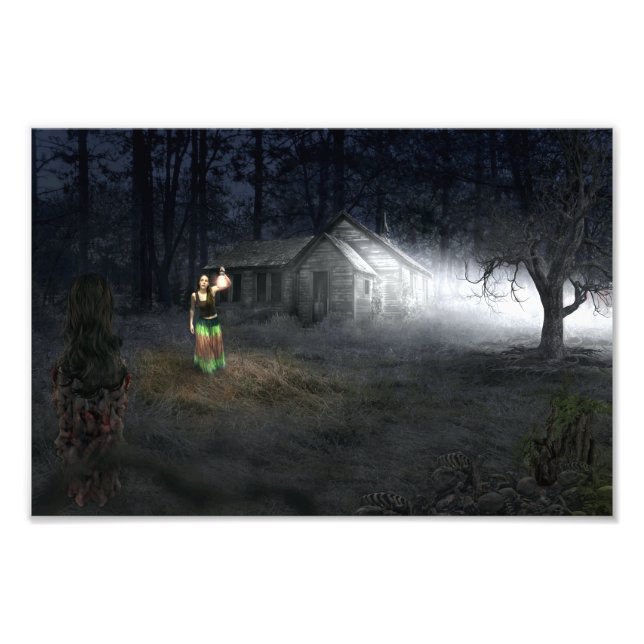 Halloween Horror House Photo Print (Front)