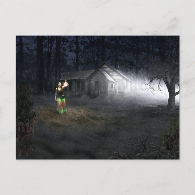 Halloween Horror House Postcard (Front)