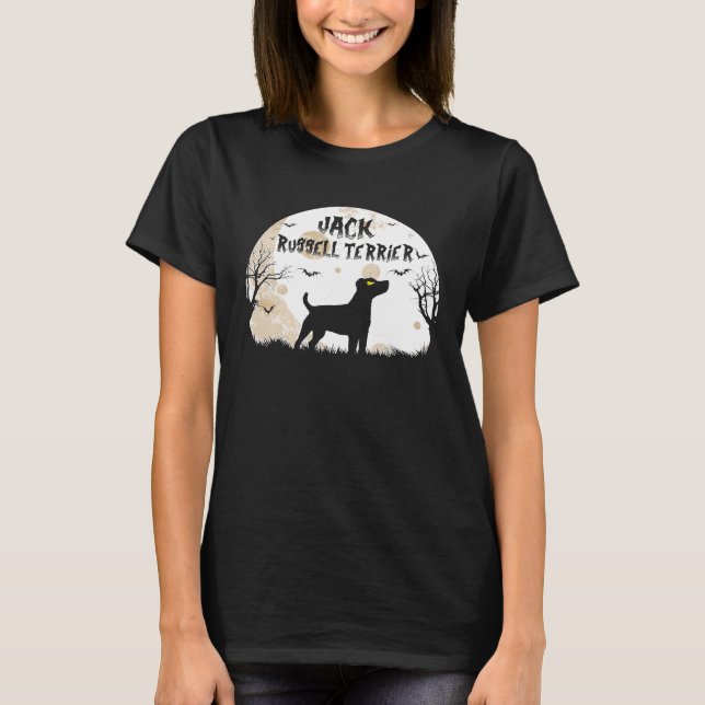 Halloween Horror Jack Russell Terrier Premium T-Shirt (Front)
