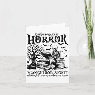 Halloween Horror Midnight Book Club Society Litera Card